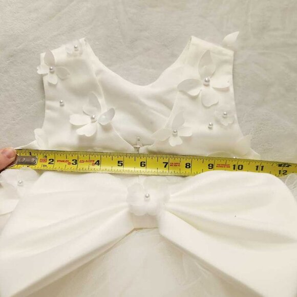 New girl's 4 Princess Daliana x Anthropologie butterfly flower girl dress white - Picture 12 of 12
